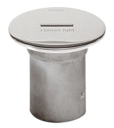 VETUS Deck entry "DIESEL FUEL", stainless steel (AISI 316) for hose Ø 51 mm, cover Ø 93 mm, slotted, L= 82.5 mm CAPF51S